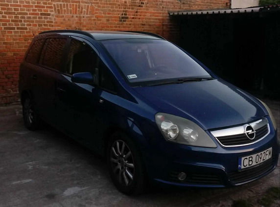 Opel Zafira cena 10500 przebieg: 227000, rok produkcji 2005 z Sępólno Krajeńskie małe 29